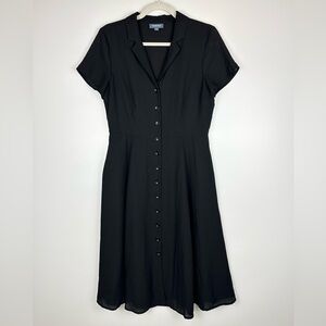 ModCloth Button Front Midi Shirt Dress